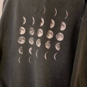 Moon Phase Graphic Sweatshirt